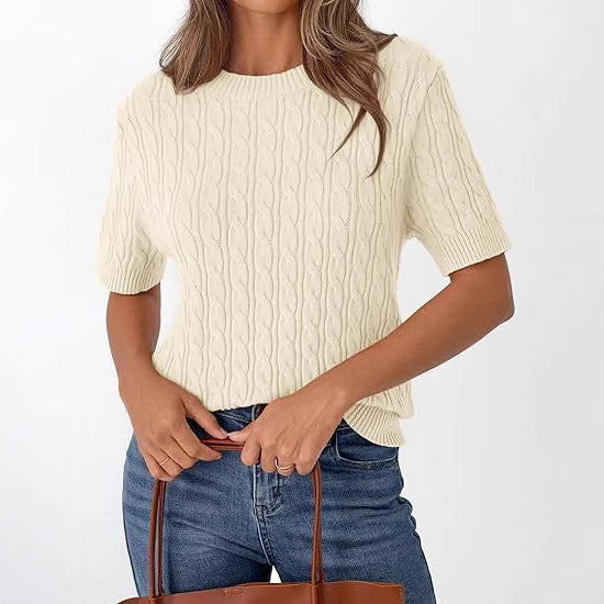 Damen Strickpullover mit Strukturmuster EB