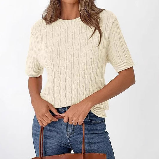 Damen Strickpullover mit Strukturmuster EB
