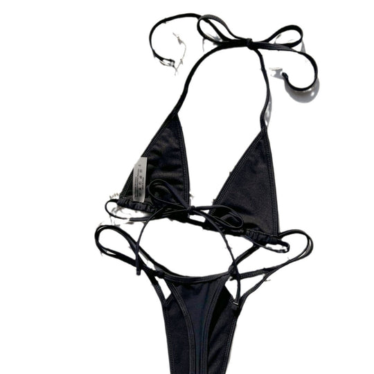 Damen Triangel-Bikini mit funkelnden Ketten-Details EB