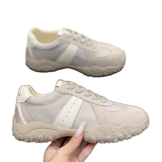 Damen modische Sneakers mit atmungsaktiver Oberflächenstruktur und rutschfester Gummisohle EB