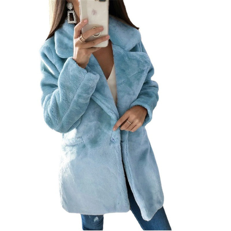Damen Kuschelige Teddyjacke EB