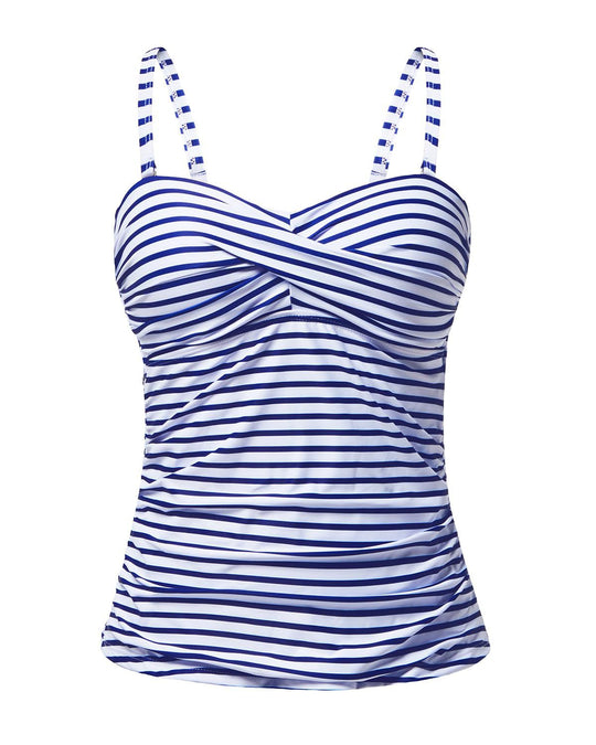 Damen Tankini mit raffiniertem Wickeldesign EB