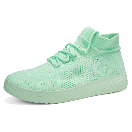Damen Hohe Sneaker aus atmungsaktivem Strickmaterial EB