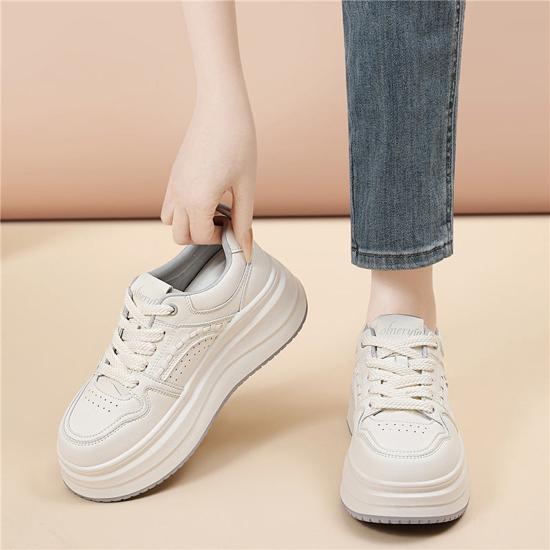 Damen Plateau-Sneaker mit dämpfender Sohle und atmungsaktivem Obermaterial EB