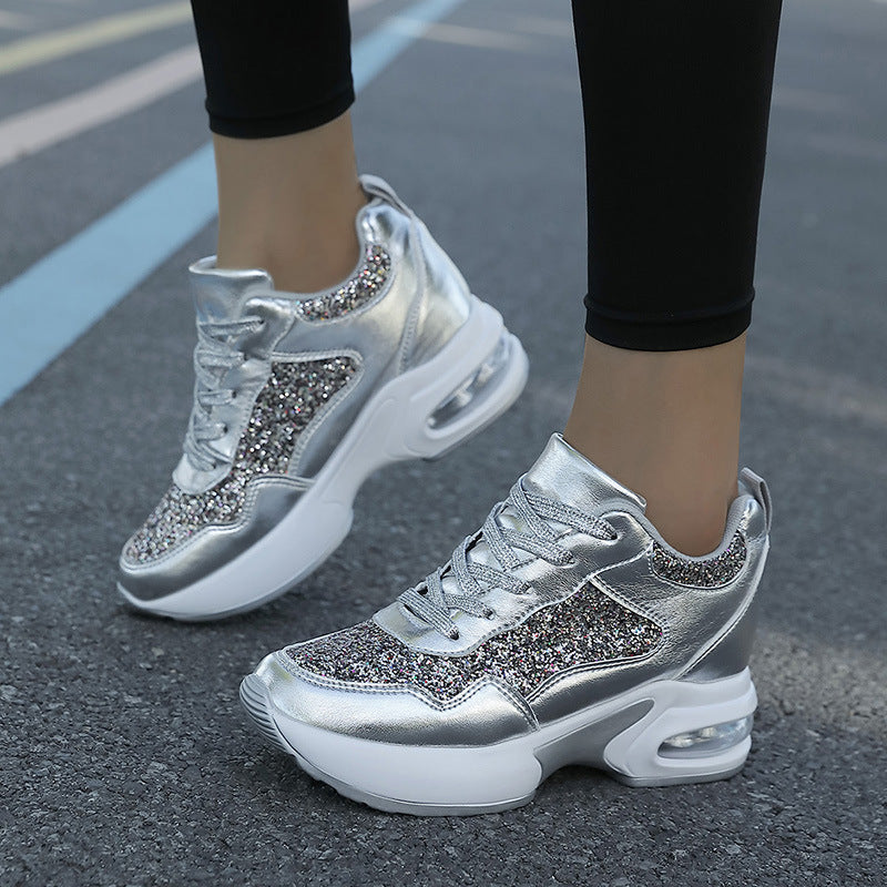 Damen Glamouröse Modische Sneakers EB
