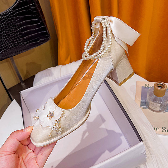 Damen verzierte und elegante Absatzschuhe EB