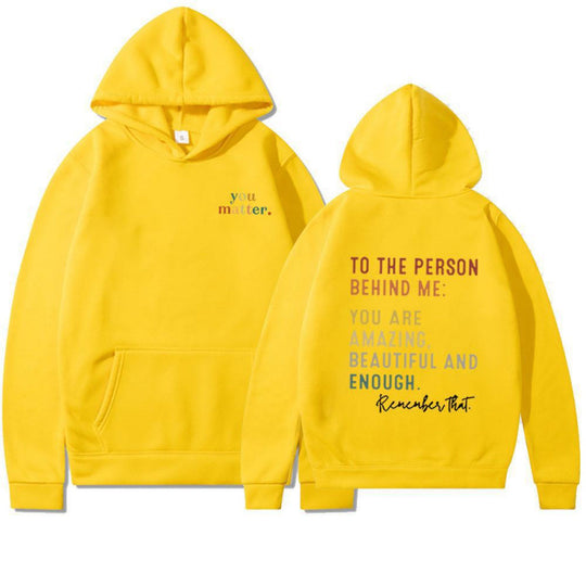 Damen Kapuzenpullover mit motivierendem Schriftzug EB