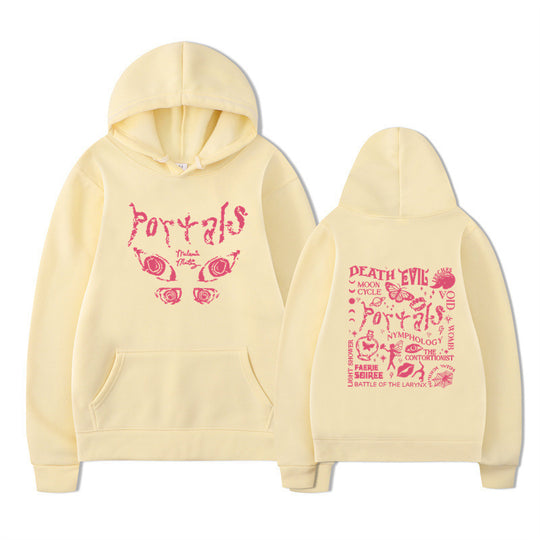 Damen Kapuzenpullover mit kreativem Motiv und bequemer Passform EB