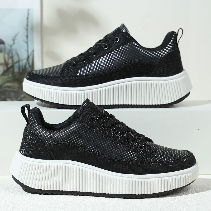 Damen Sportliche Sneakers mit komfortabler dämpfender Sohle und atmungsaktiver Obermaterialstruktur EB