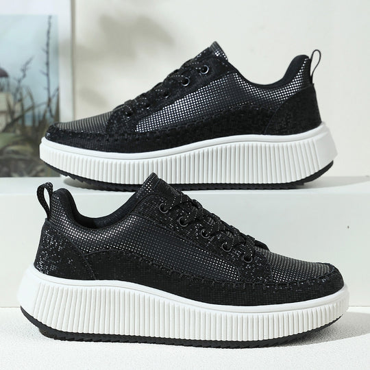 Damen Sportliche Sneakers mit komfortabler dämpfender Sohle und atmungsaktiver Obermaterialstruktur EB