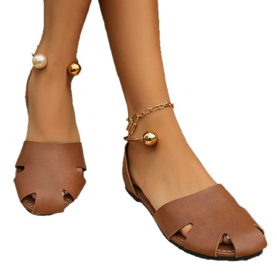 Damen modische offene Ballerinas EB