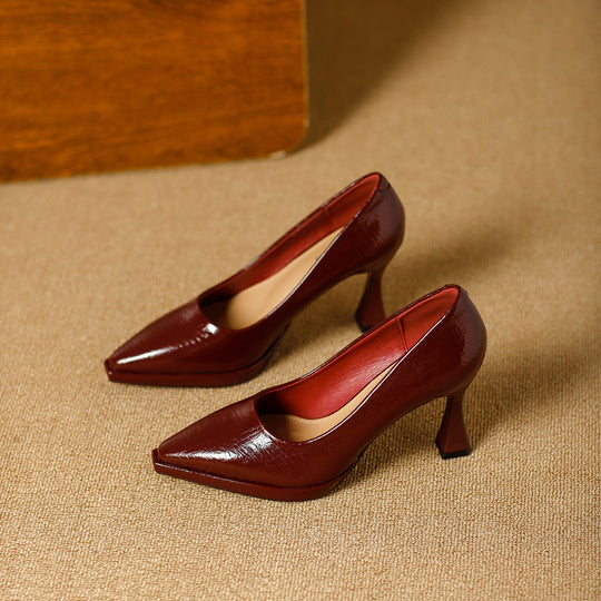 Damen elegante Spangenpumps mit modischem Blockabsatz EB