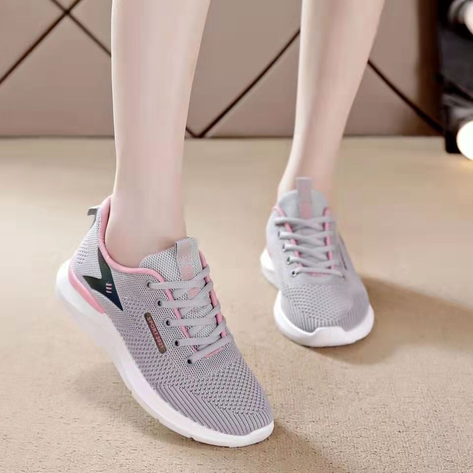 Damen Sportliche Lauf-Sneaker mit atmungsaktivem Mesh-Obermaterial und innovativer Dämpfungstechnologie EB