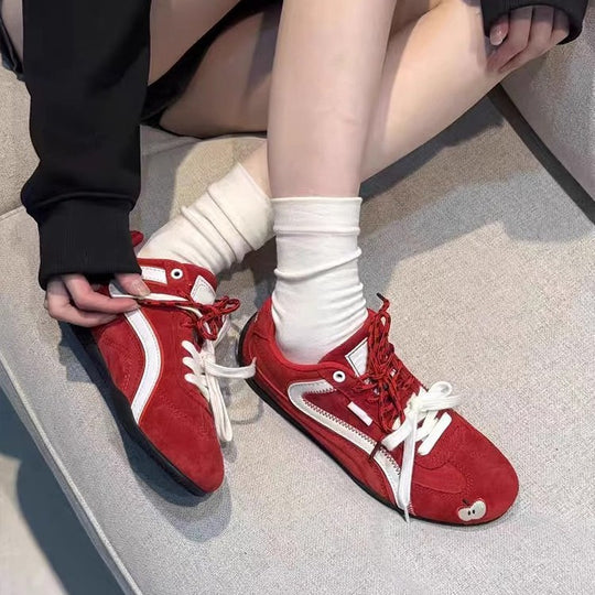 Damen Sneaker mit verspieltem Applikationsdesign und atmungsaktivem Obermaterial EB