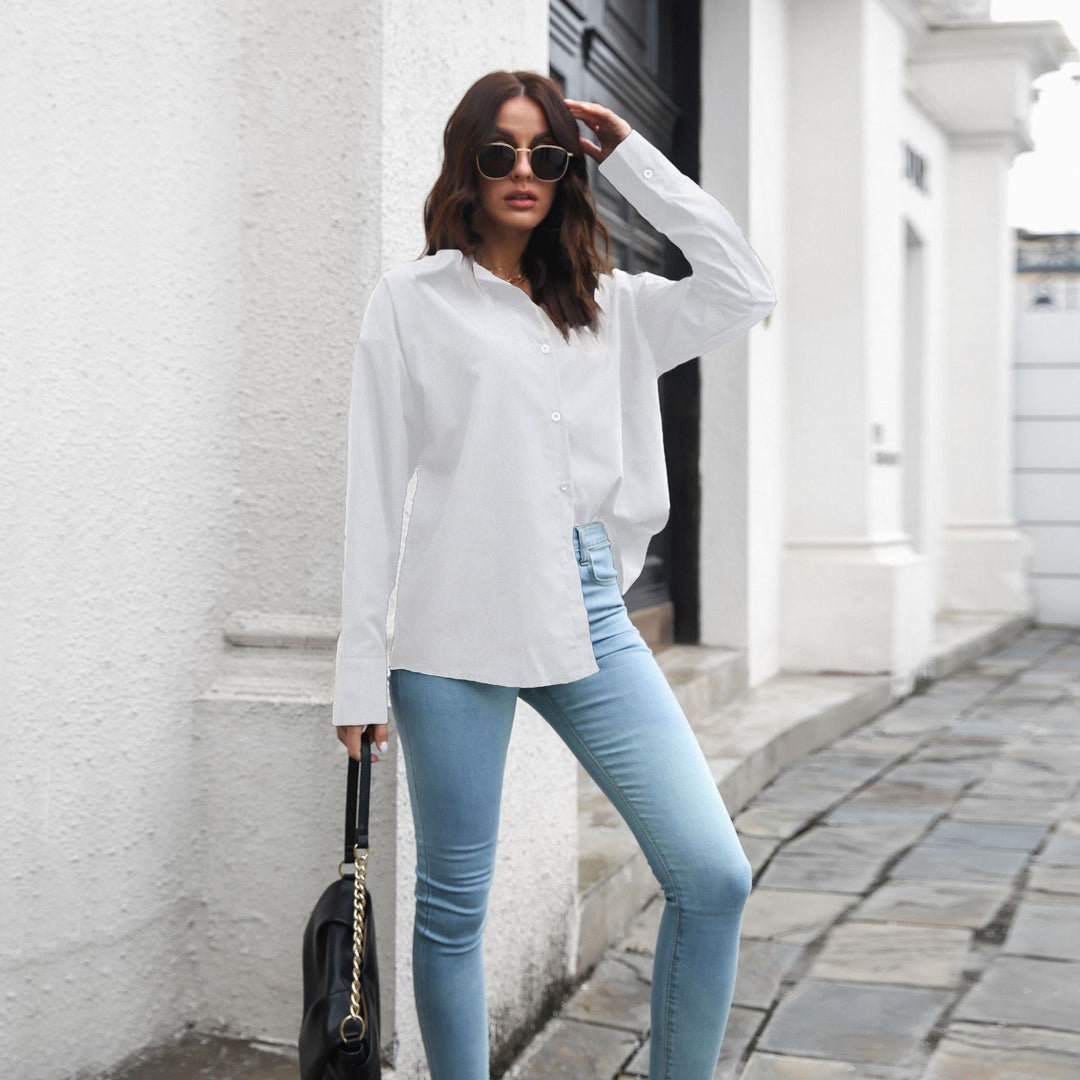 Damen Elegante Bluse mit klassischem Schnitt und lässigem Flair EB