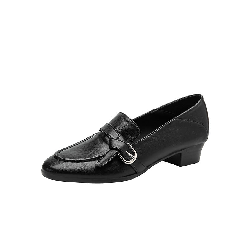 Damen Elegante Mokassins mit modischem Schnallen-Detail EB