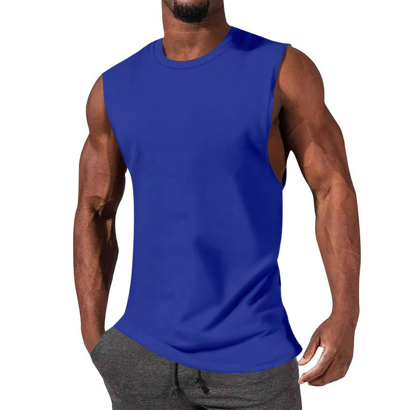Herren ärmelloses Sport-Tanktop aus atmungsaktiver Baumwolle mit modernem Schnitt EB