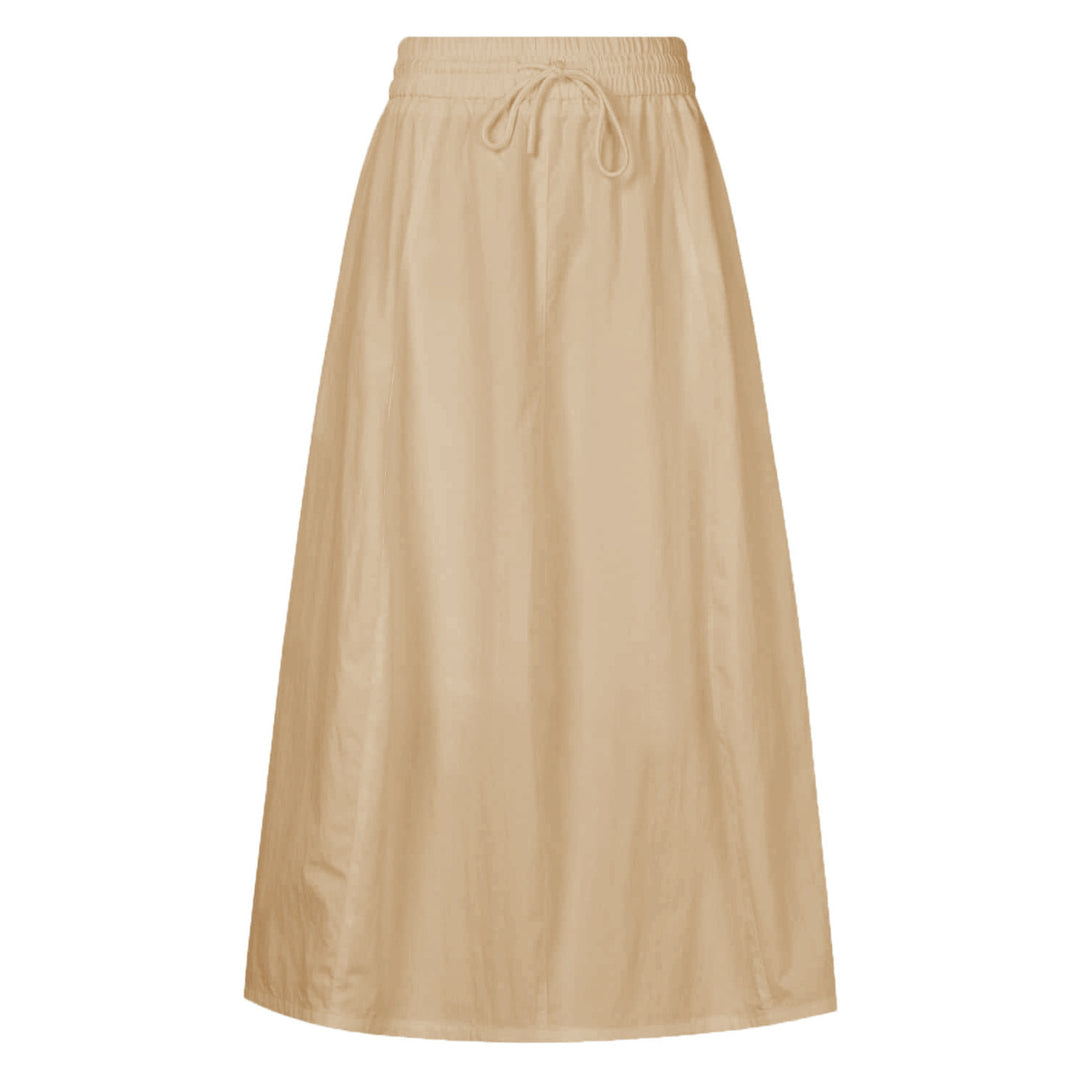 Damen maxilanger Rock mit elastischem Taillenbund und leichtem Material EB