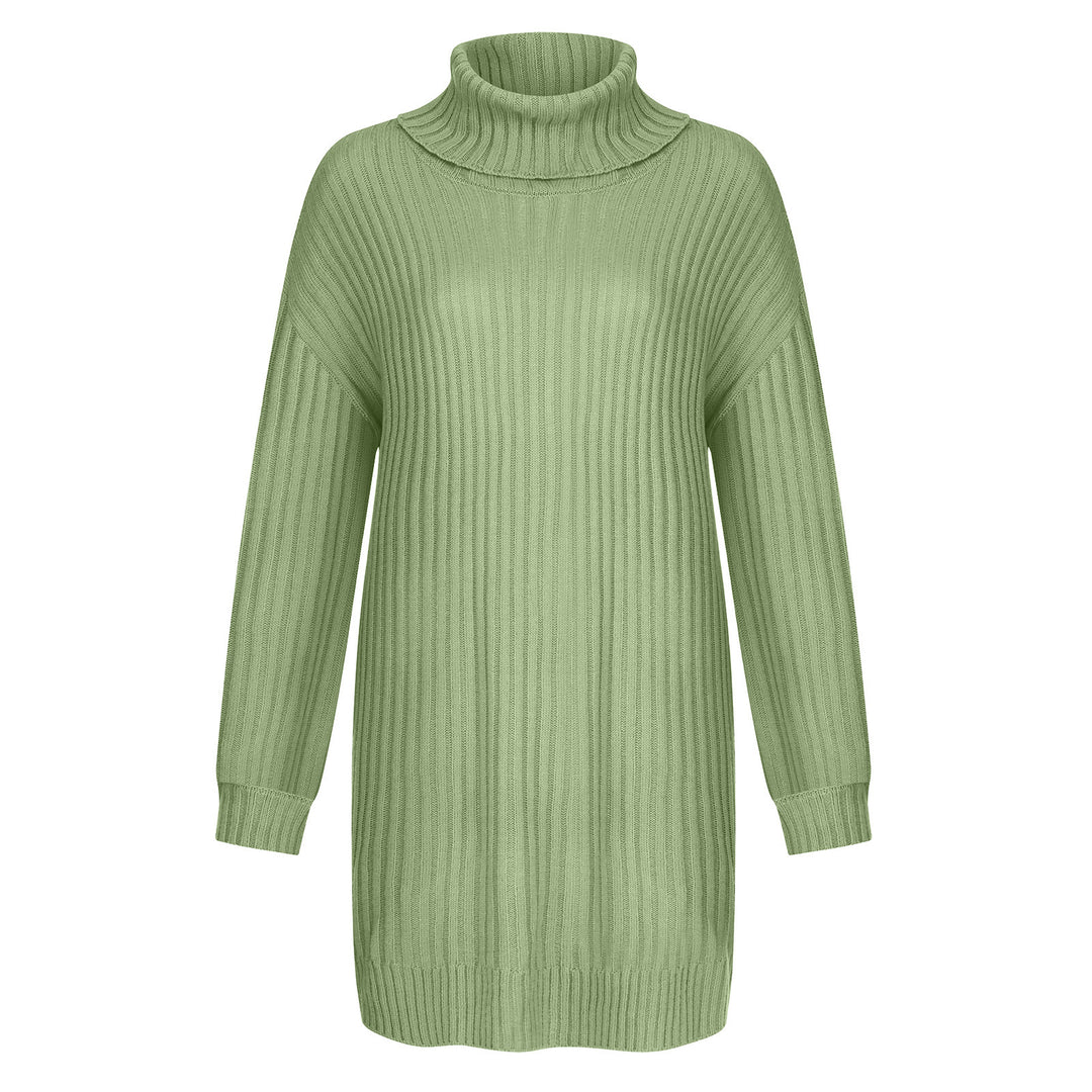 Damen Grobstrick Rollkragenpullover im lässigen Schnitt EB