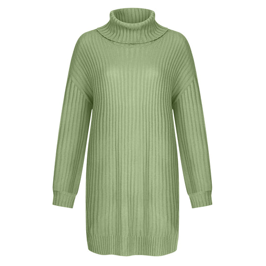 Damen Grobstrick Rollkragenpullover im lässigen Schnitt EB