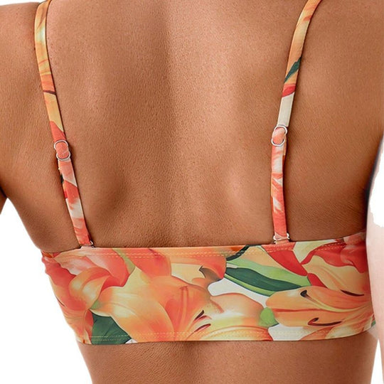 Damen Hochtailliertes Bikini-Set mit verspieltem Knotendesign EB