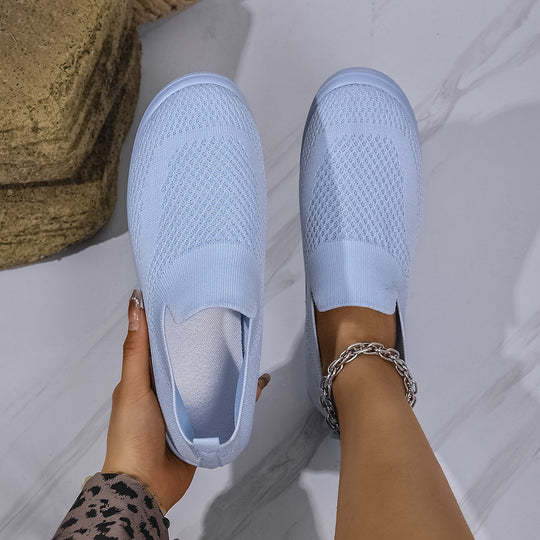 Damen Atmungsaktive Slip-On Freizeitschuhe EB