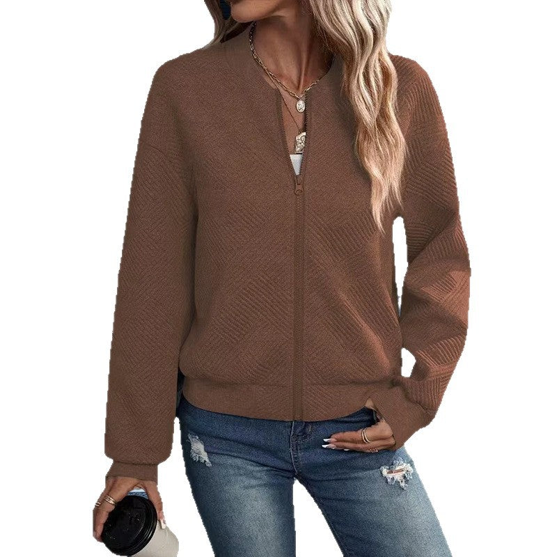 Damen Freizeitjacke mit strukturiertem Design und praktischen Taschen EB