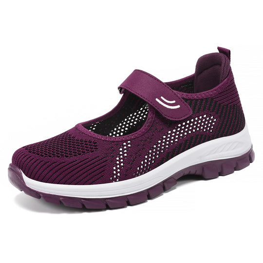 Damen Atmungsaktive Fitness-Schuhe mit praktischem Klettverschluss EB