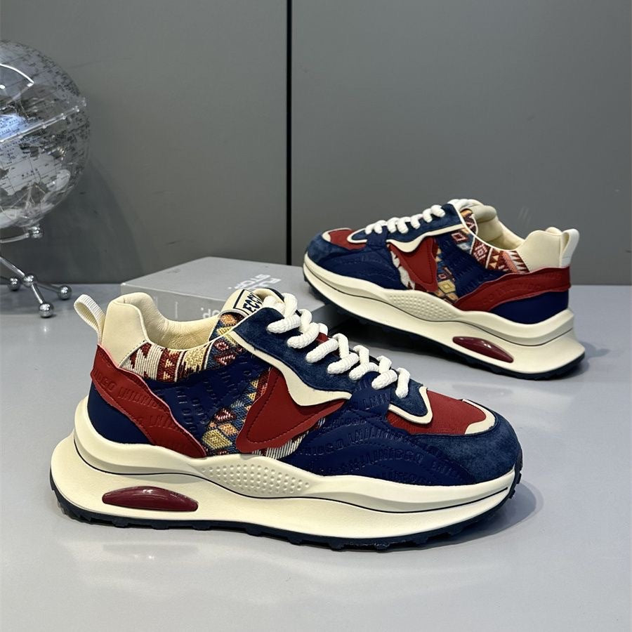 Damen sportliche Sneakers mit modischen Textil- und Gummielementen EB