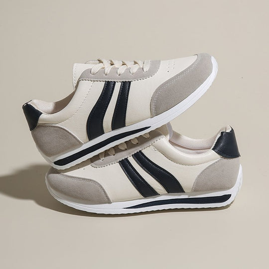 Damen Sportliche Freizeitsneakers mit atmungsaktiver Oberflächenstruktur und rutschfester Sohle EB