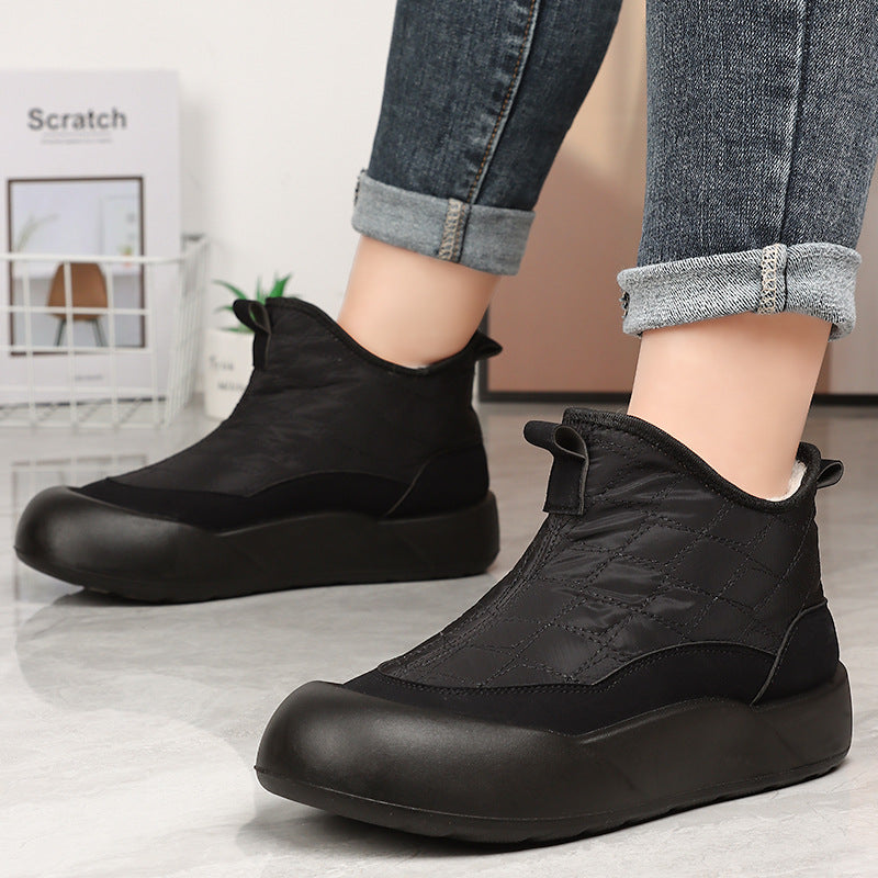 Damen isolierte Winterstiefel mit rutschfester Sohle und kuscheligem Innenfutter EB