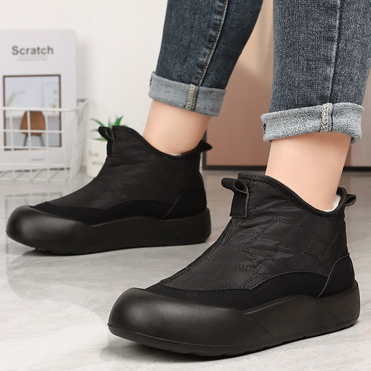 Damen isolierte Winterstiefel mit rutschfester Sohle und kuscheligem Innenfutter EB