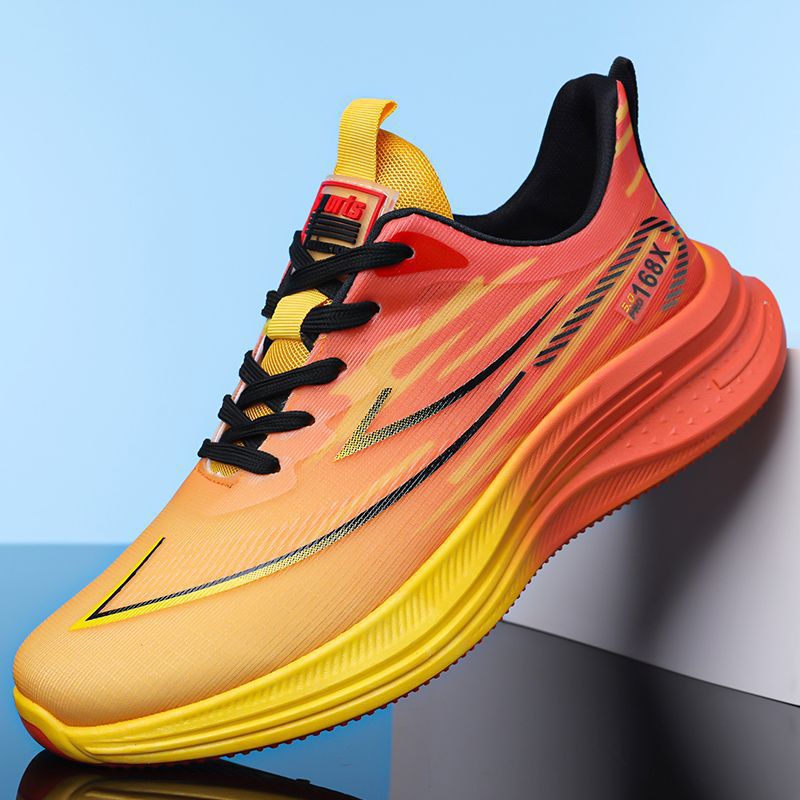Damen Leichte Lauf-Sneaker mit atmungsaktiver Netzstruktur und stoßdämpfender Sohle EB
