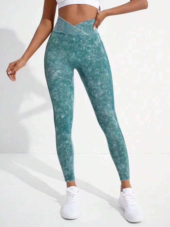 Damen Hochgeschnittene Sportleggings EB