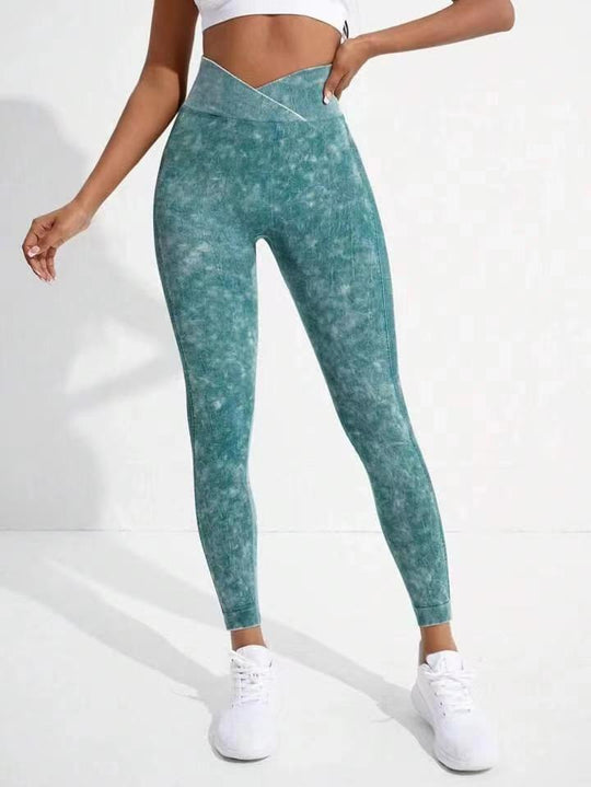 Damen Hochgeschnittene Sportleggings EB
