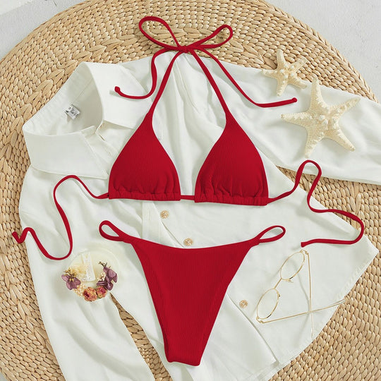 Damen Triangel-Bikini mit raffiniertem Bindesystem EB