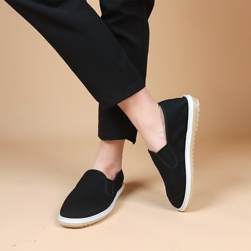 Damen Bequeme Slip-On Freizeitschuhe mit atmungsaktiven Einsätzen EB