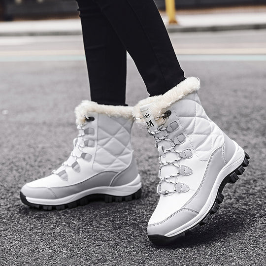 Damen isolierte Winterstiefel mit rutschfester Sohle und warmem Innenfutter EB