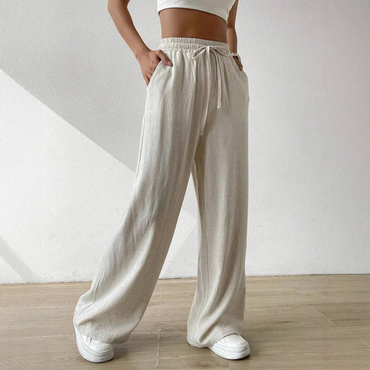 Damen entspannte Leinenhose EB
