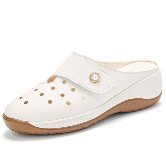 Damen Komfortable Clogs mit modischem Cut-Out Design und flexiblem Fußbett EB