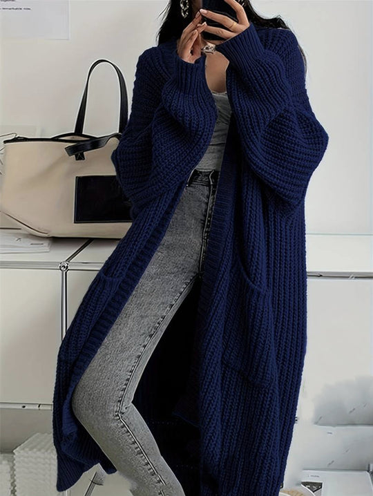 Damen Strickmantel im Oversized-Stil EB