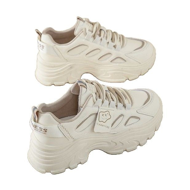 Damen Chunky Sneakers mit ergonomischer Sohle und atmungsaktiven Einsätzen EB
