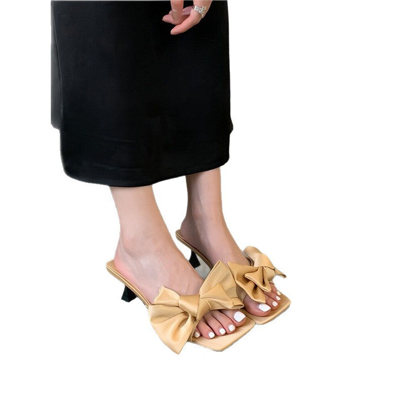 Damen Designer Sandalen mit Riemen und Schleifen EB