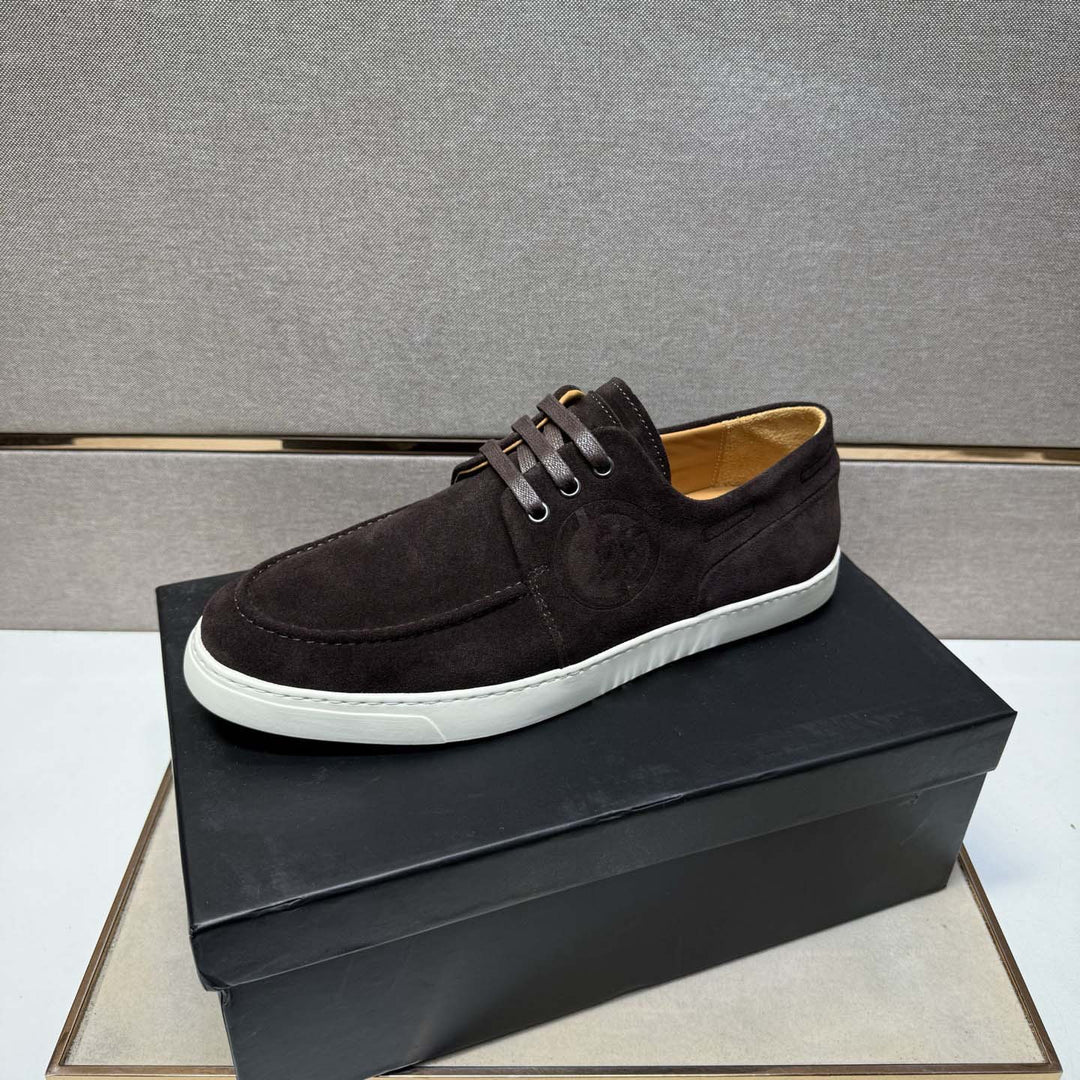 Damen Mokassin Sneakers aus weichem Wildleder mit rutschfester Sohle EB