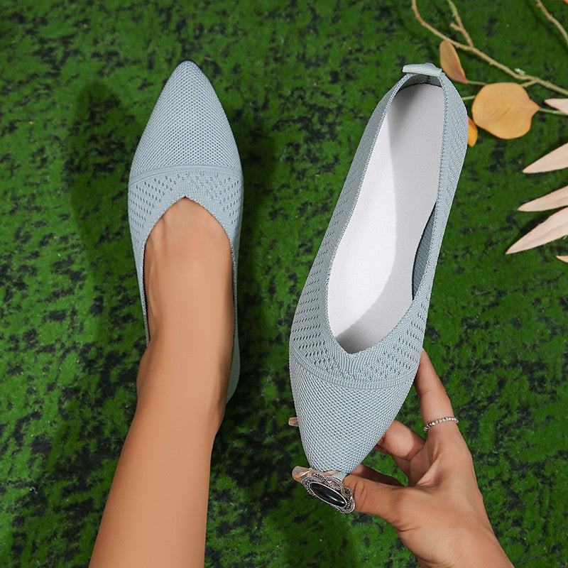 Damen Elegante und atmungsaktive Ballerinas mit exklusivem Design EB