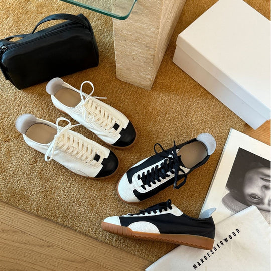 Damen Sportliche Sneakers mit atmungsaktiver Oberflächenstruktur und rutschfester Gummisohle EB
