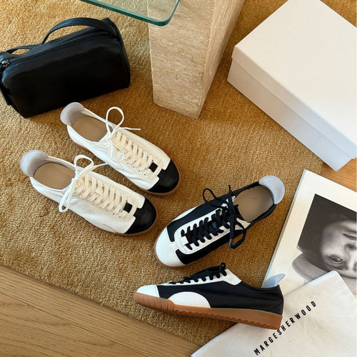 Damen Sportliche Sneakers mit atmungsaktiver Oberflächenstruktur und rutschfester Gummisohle EB