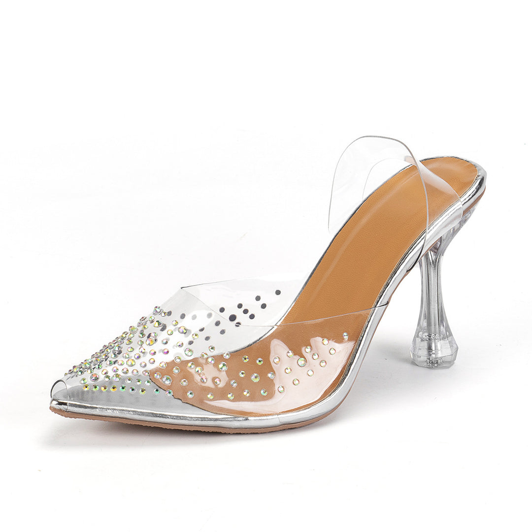 Damen Glitzernde Slingback Pumps EB