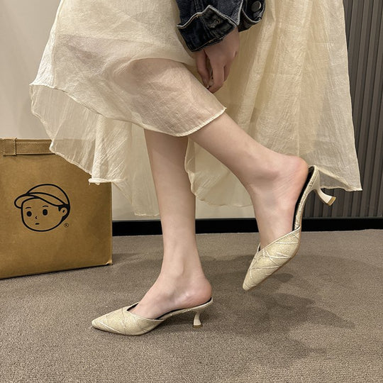 Damen elegante Slingback-Pumps mit schickem spitz zulaufendem Design EB