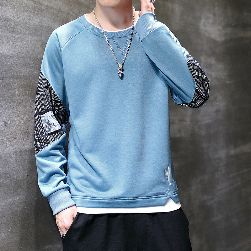 Herren modisches Sweatshirt mit einzigartigen Druckdetails EB